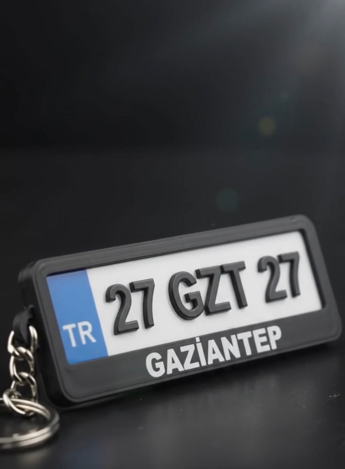 27 Gaziantep – Turkse Kentekenplaat Sleutelhanger