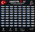 Turkse Kenteken Sleutelhanger – Alle 81 Provincies 🇹🇷